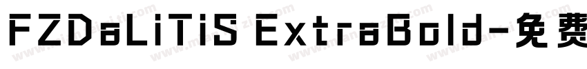 FZDaLiTiS ExtraBold字体转换